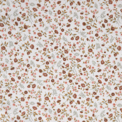 Printed Cotton ELEONI Red Tile / Thyme